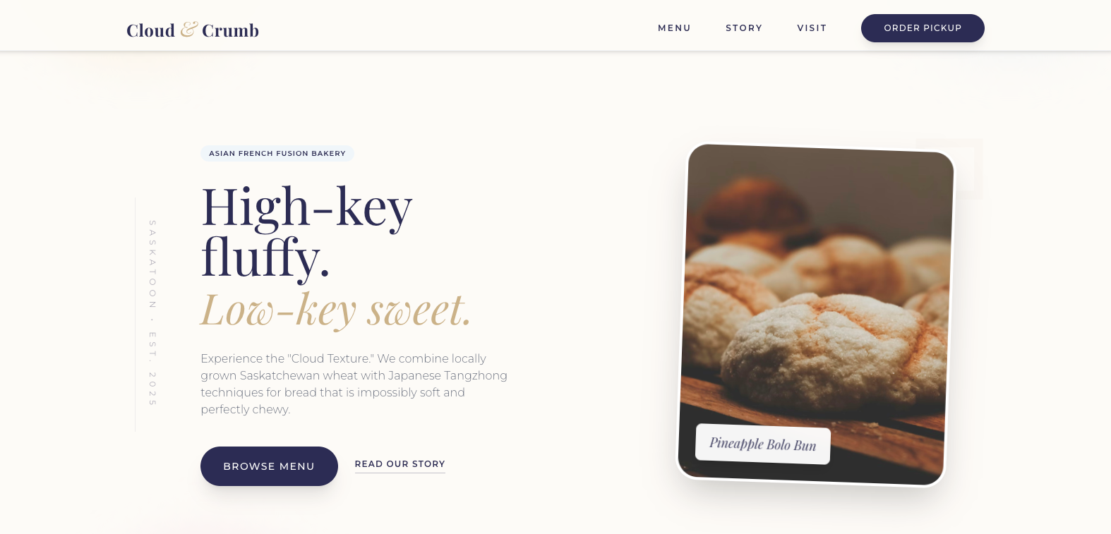 Cloud & Crumb Bakery Website